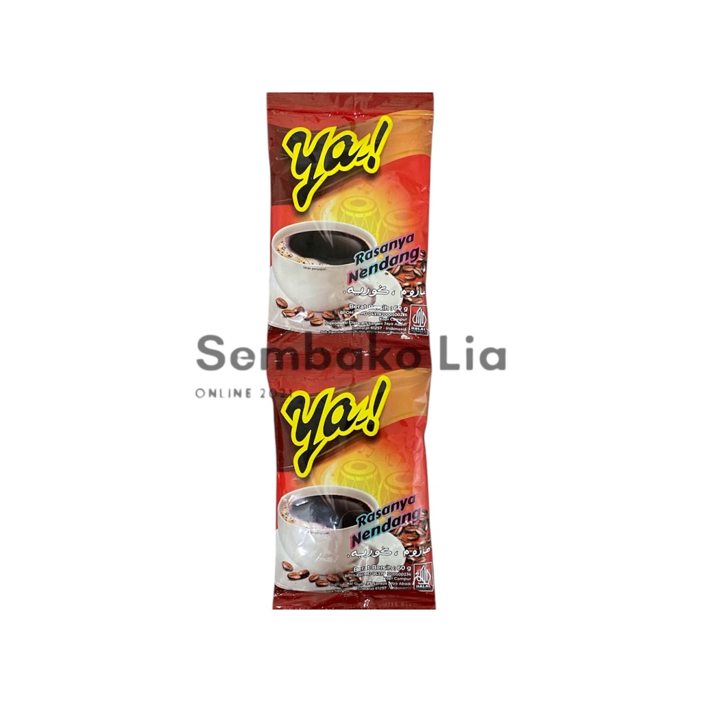 

Ya Kopi Kapal Api Bubuk 60gr Renteng Isi 10pc Sachet