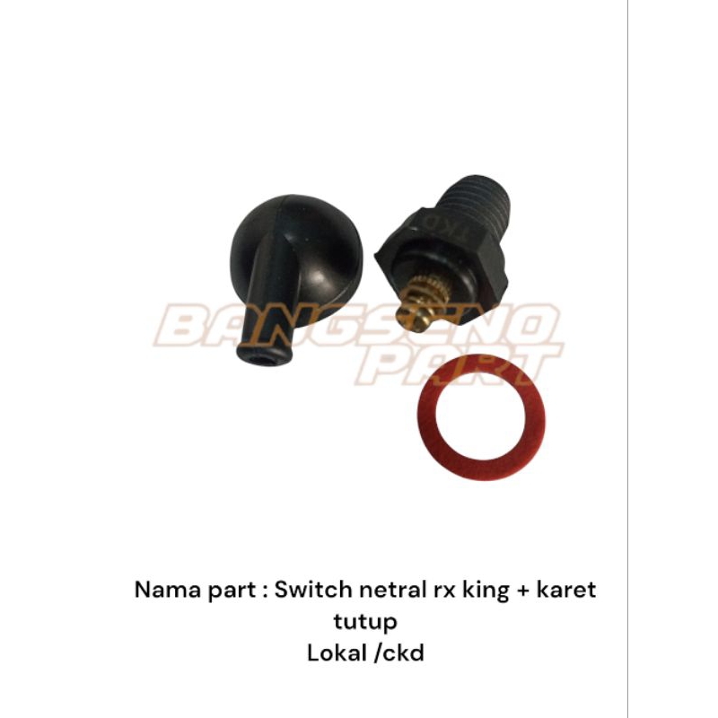 Switch swith netral rx king + karet tutup switch netral rx king