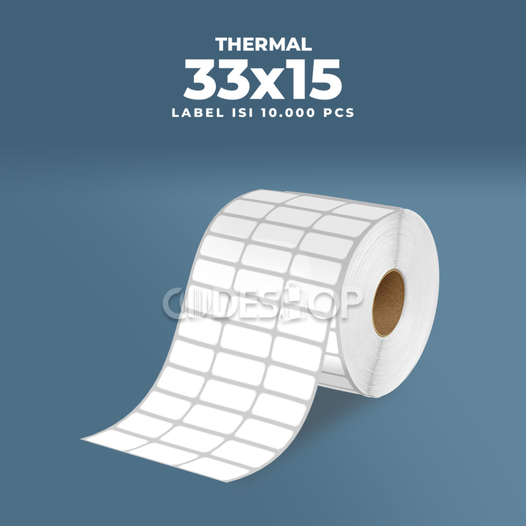 

Label Barcode Harga Thermal 33 X 15 mm Direct Thermal 33x15 mm 3 Line