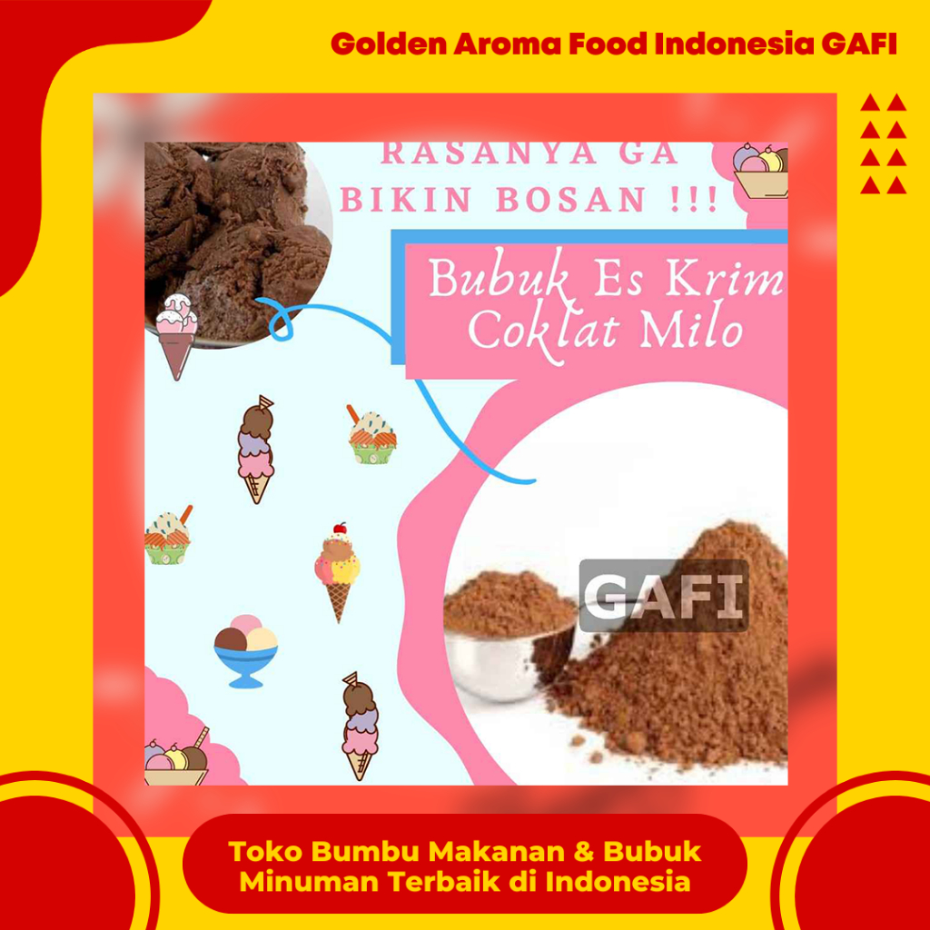 

Bubuk Es krim Coklat Milo 1 Kg Murah Meriah Terdekat Kiloan Magic Ice Crem Premix Instant / Bubuk Bahan Es Krim Instan Rasa Coklat Milo Bahan Bubuk Ice Cream GAFI