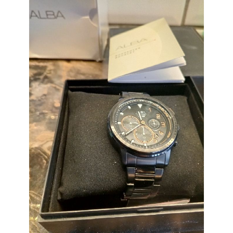 jual jam tangan Alba AT3F31 bekas second original