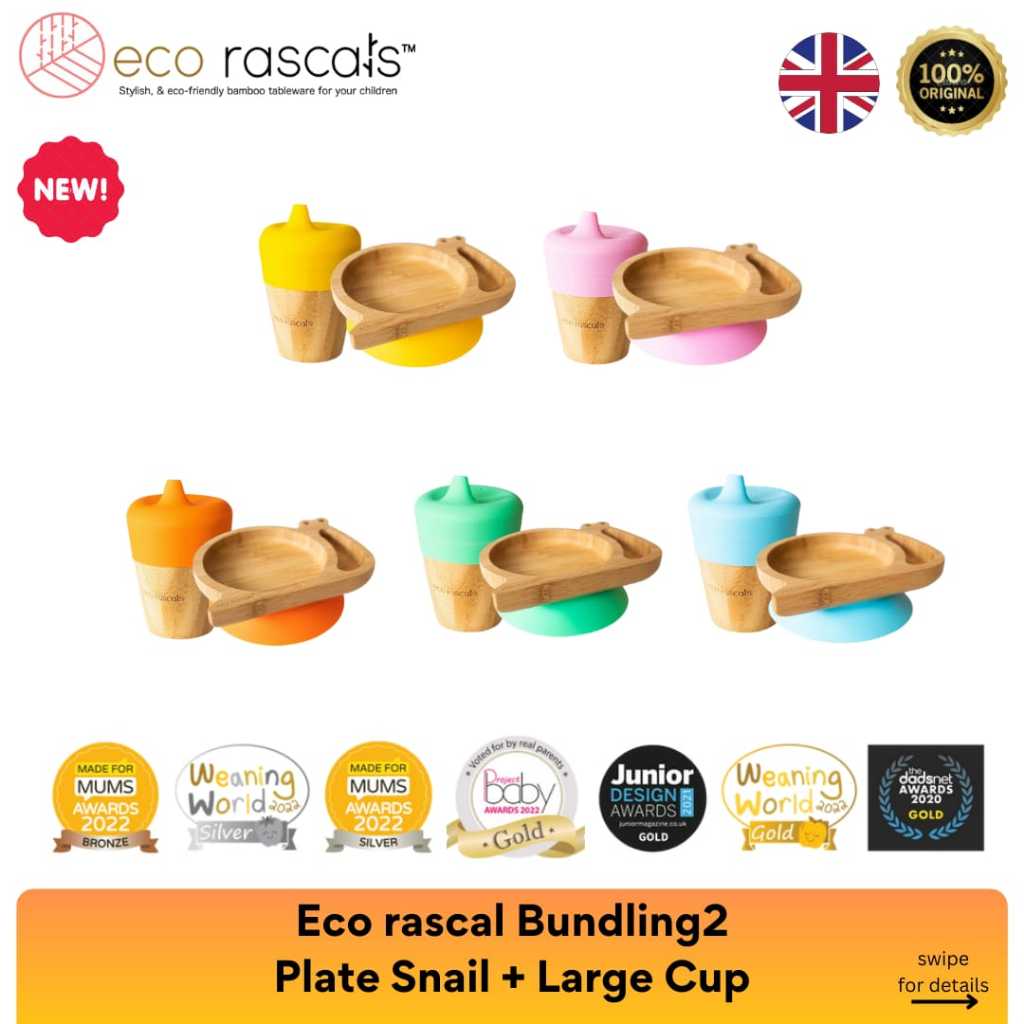 Eco Rascals Bundling 2 Plate Snail + Small Cup