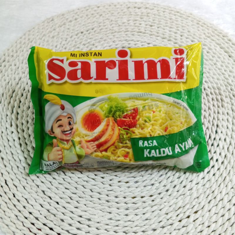 

MIE SARIMI - Harga 16pcs/bungkus Mie Sarimi Rasa Kaldu Ayam (Berat 1kg) @70gr - Mie Instan Sarimie Murah Meriah Promo