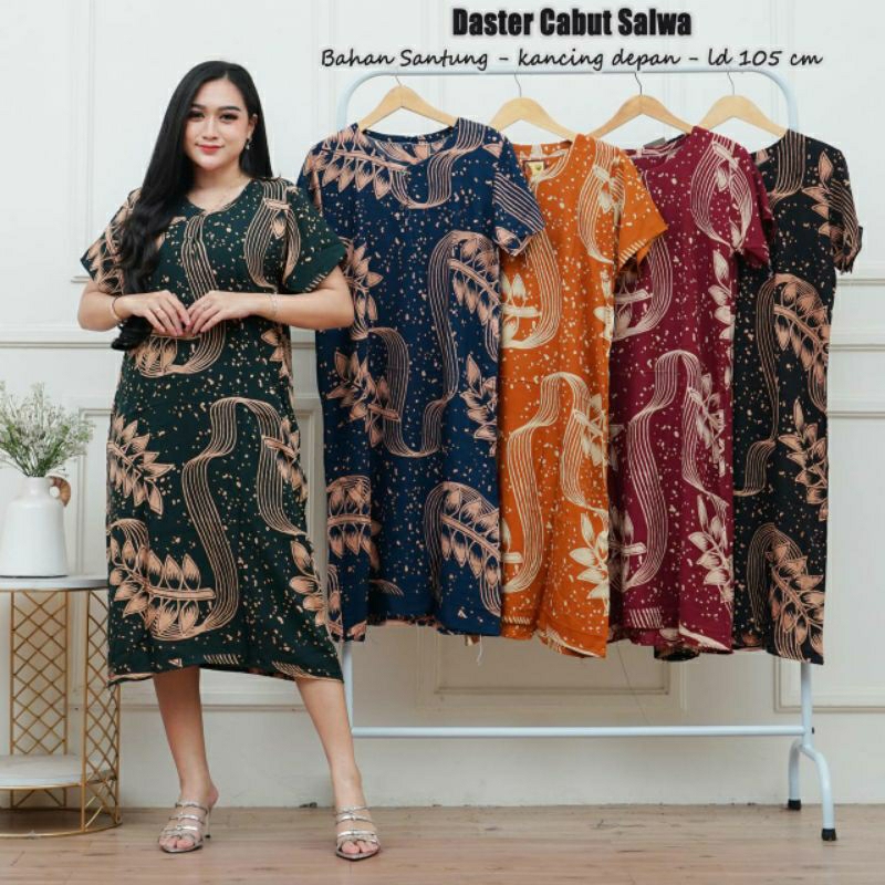 Paket Hemat 100rb 4pcs  Daster Standar Aneka Motif Terbaru dan Kekinian Busui Kancing Depan  Daster 