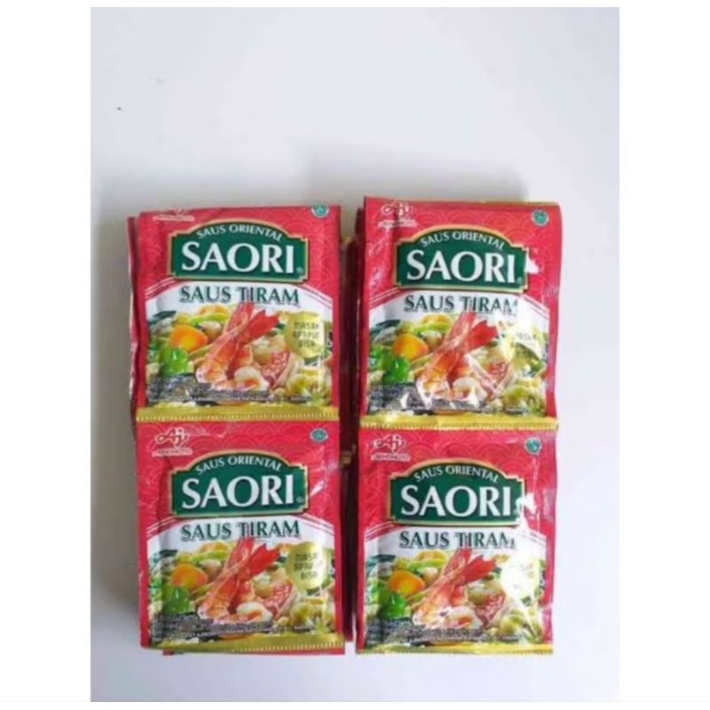 

Saori Saus tiram 1 renceng isi 10 sachet