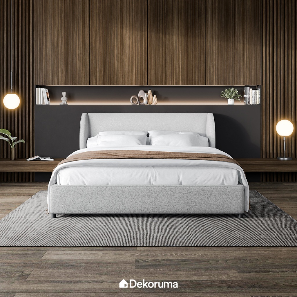 Dekoruma TENZO LOUIS Bed Frame for 200 x 200cm Mattress / Dipan