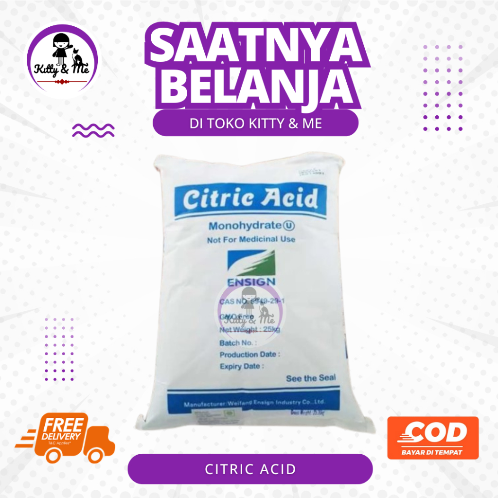 

CITRIC ACID 1 KG - Asam Sitrun Repack