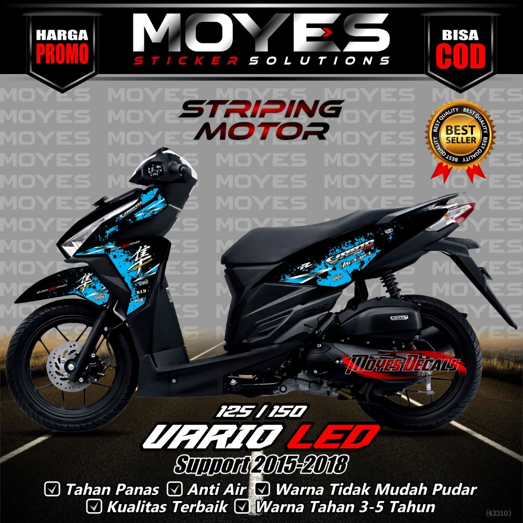 Striping Vario 125/150 LED - Decal Vario 125/150 LED - Stiker Vario 125/150 LED - Decal Stiker Vario