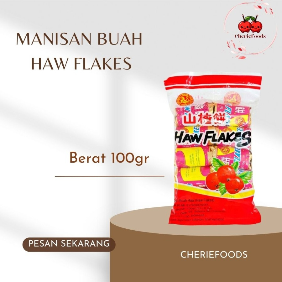 

Haw Flakes San Zha Pian Permen Sanca Manisan Buah Isi 10Pcs
