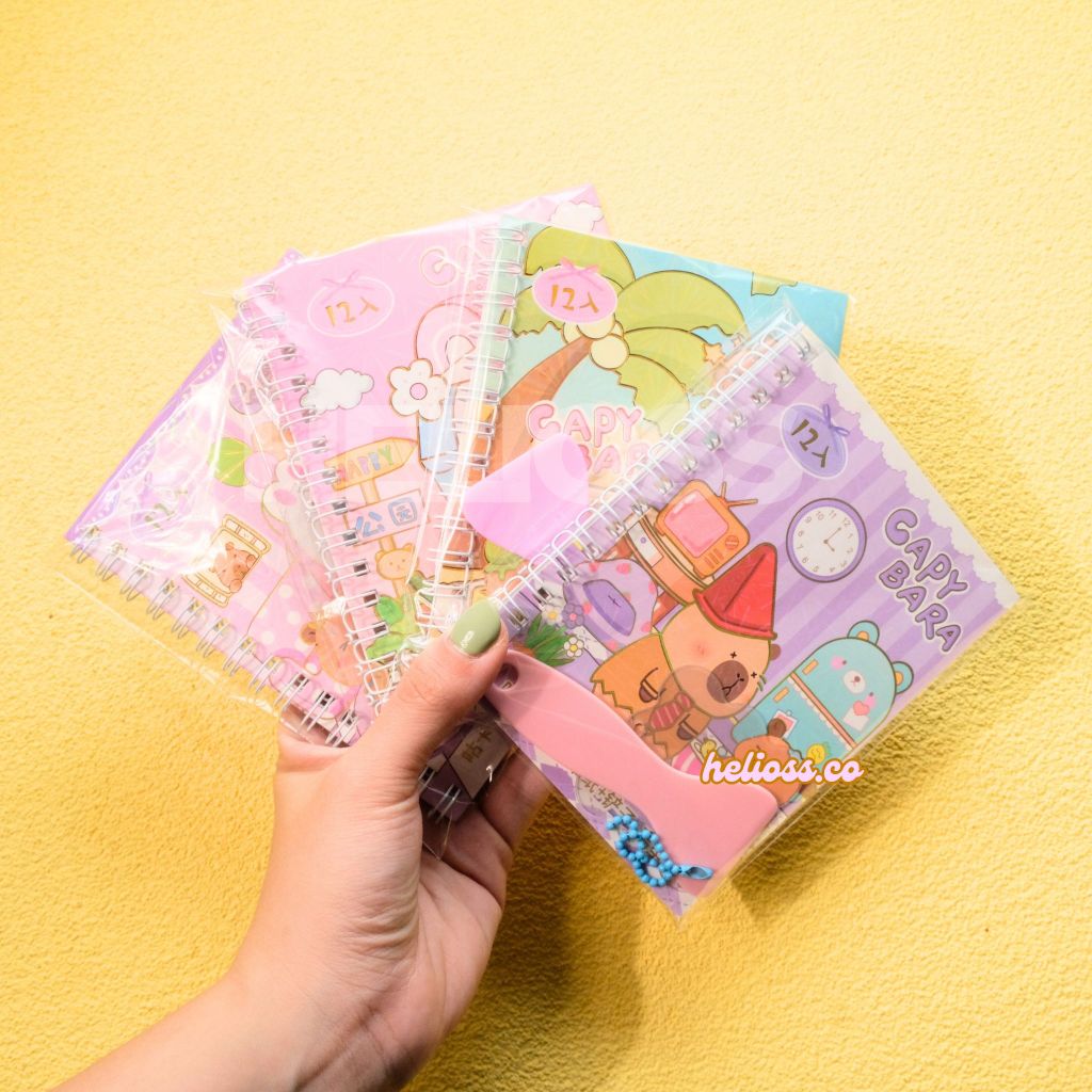 

BUKU STIKER CAPYBARA SZ 149 NOTE BOOK STIKER FREE PERATA GANTUNGAN AKRILIK STICKER BOOK SCRAP BOOK HELIOSS.CO