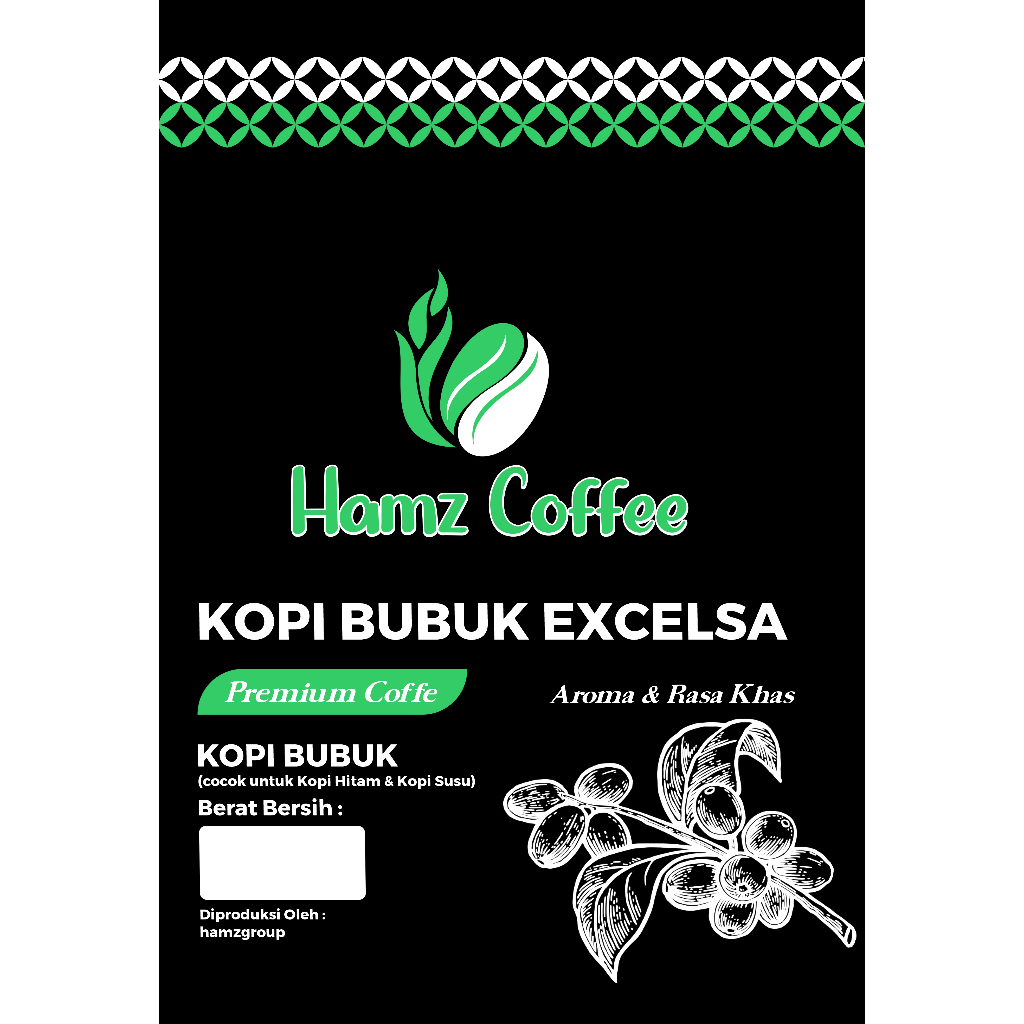 

Hamz Coffee - kopi bubuk excelsa asli delicious 1000gr