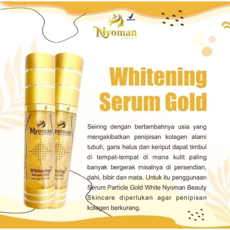 || READY STOK || SERUM GLOWING GOLD STRONG BY NYOMAN SKINCARE 3X LEBIH CEPAT MEMUTIHKAN