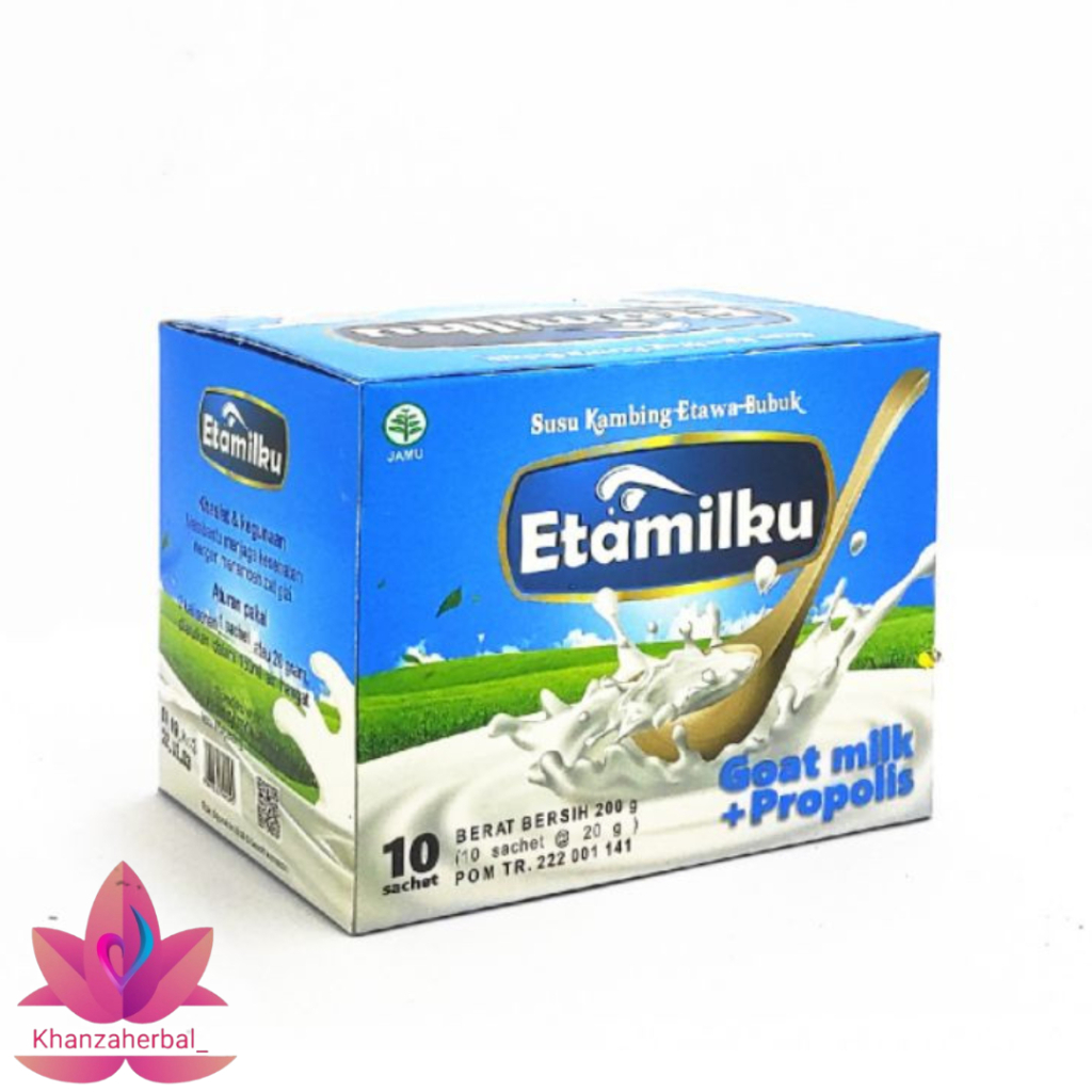 

Etamilku | Susu Kambing Etawa Bubuk Plus Propolis Per Box | Goat Milk Plus Propolis