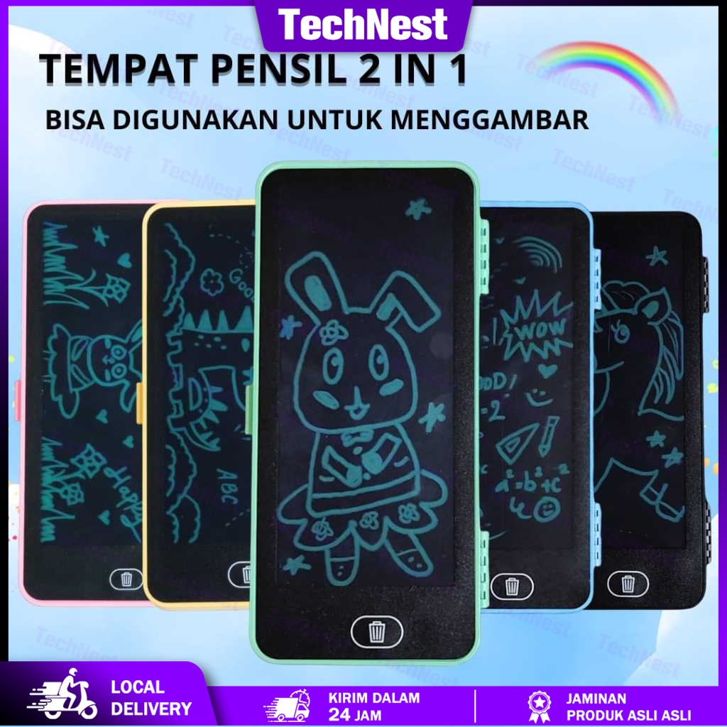 

Drawing Box Kotak Pensil Dan Papan Coret Kreatif Anak Dengan Digital Pad Edukasi