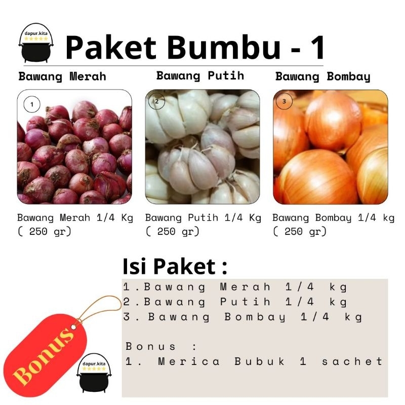 

Paket Bahan Bumbu Dapur