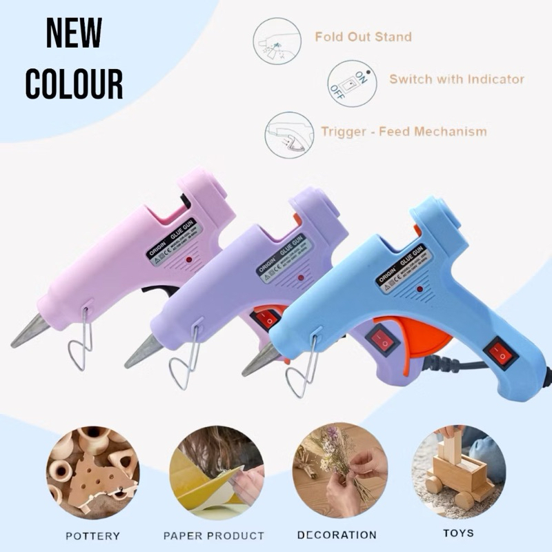 

Alat Lem Tembak Pastel ON/OFF GG-101 / Alat Lem Tembak Serbaguna / Daya 20watt