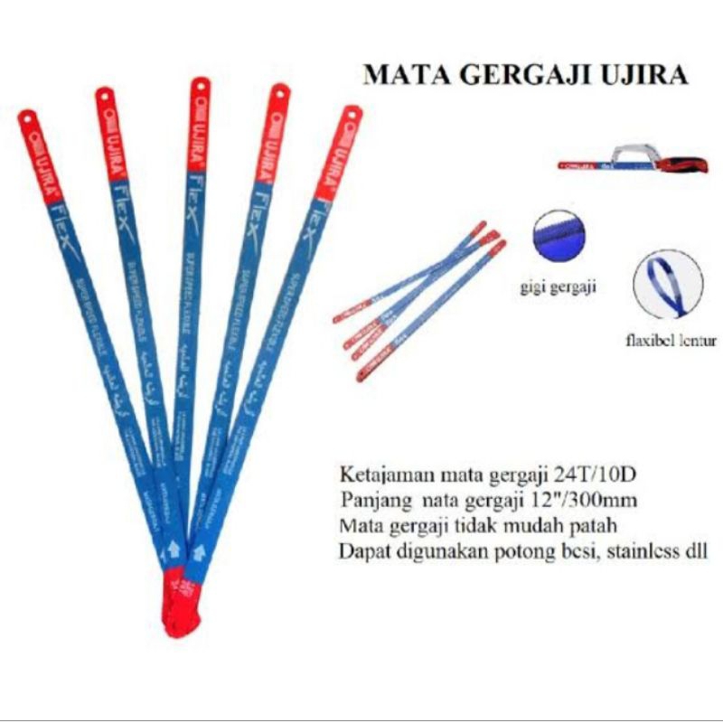 MATA GERGAJI BESI GERGAJI KAYU PLASTIK 24 MATA 12 INCH