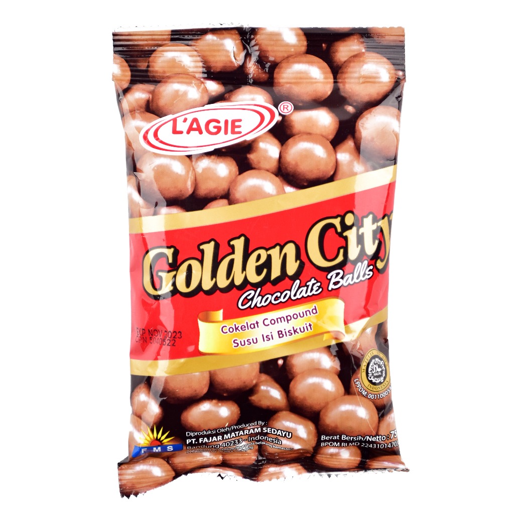 

L'AGIE GOLDEN CITY CHOCOLATE BALL 75G