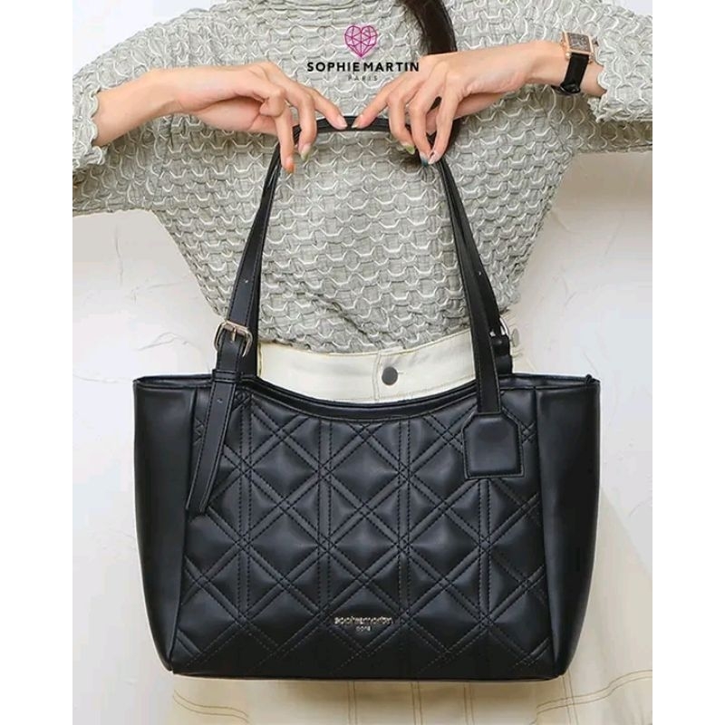 TAS GILLAN BLACK SOPHIE MARTIN SOPHIE PARIS TOTE BAG TAS KERJA