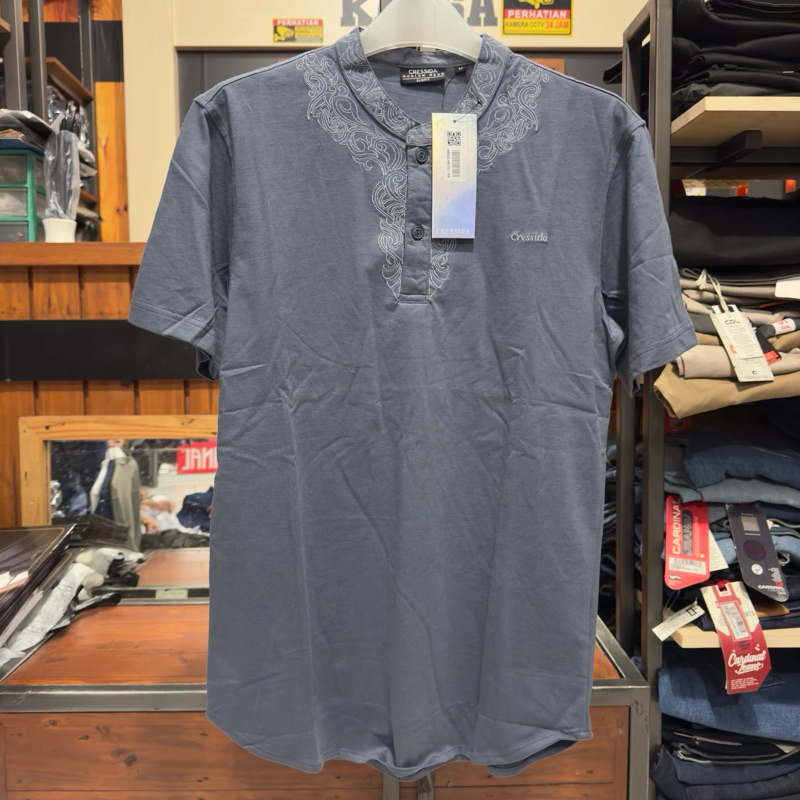 Cressida Koko Bahan Kaos Lengan Pendek | Panjang Reguler & Big Size Pria Original