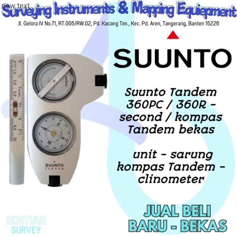 Kompas Suunto Tandem 360PC/ 360R second | suunto Tandem - clinometer Bekas unit + sarung