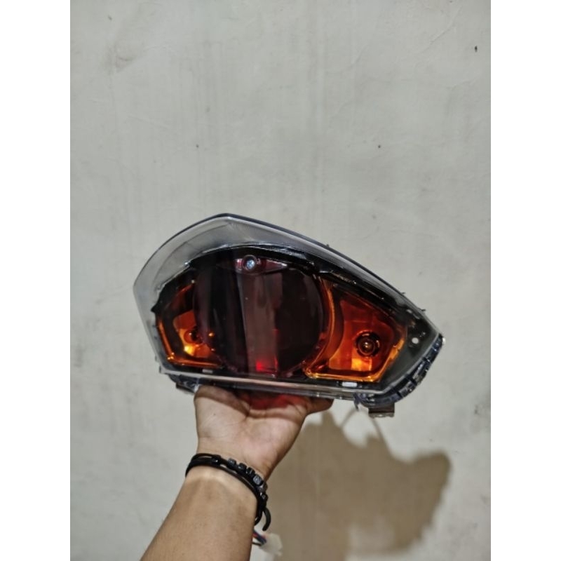 Lampu Stop Lampu Rem Belakang Mio Soul GT Custom Hitam Oranye Fullset