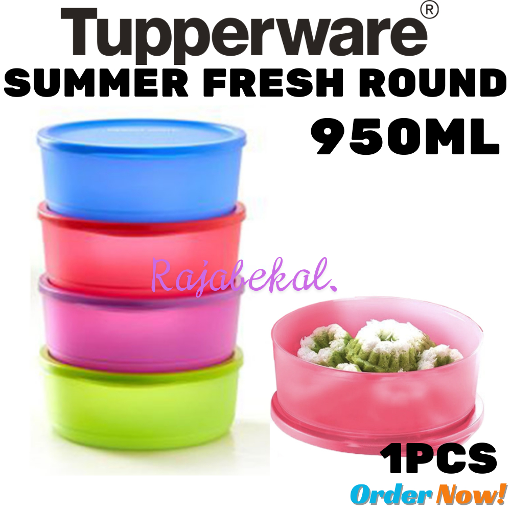 PROMO Tupperware  Summer Go Round 950ml ECER 1pcs TROPICAL ROUND