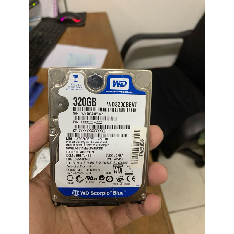 HARDISK LAPTOP 320GB
