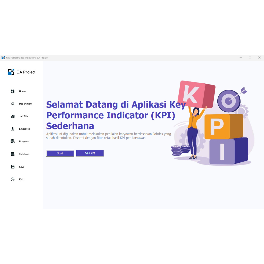 APLIKASI KPI KARYAWAN VBA EXCEL