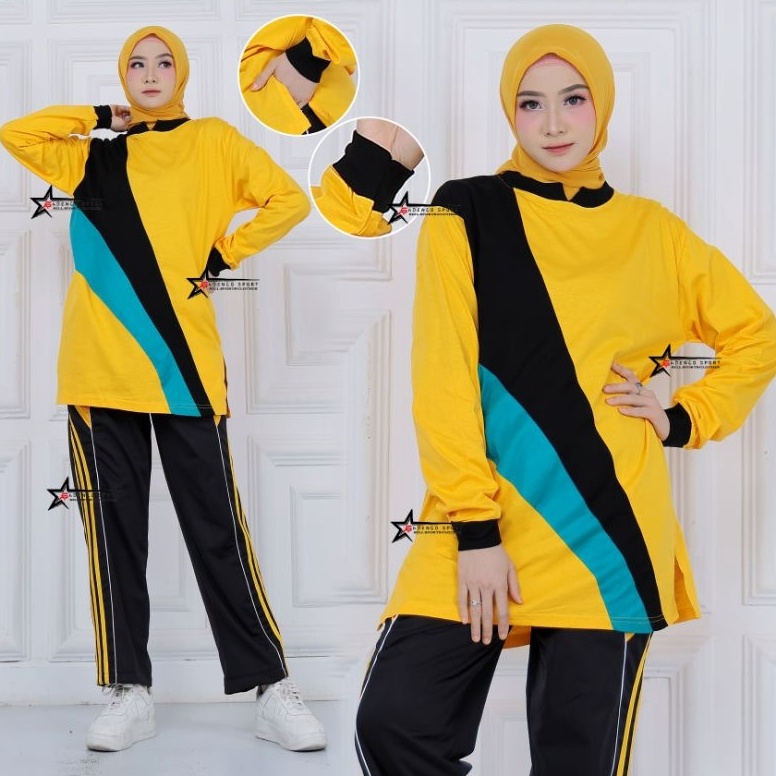 Lagi Tren Setelan baju Olahraga Muslimah  setelan olahraga muslimah