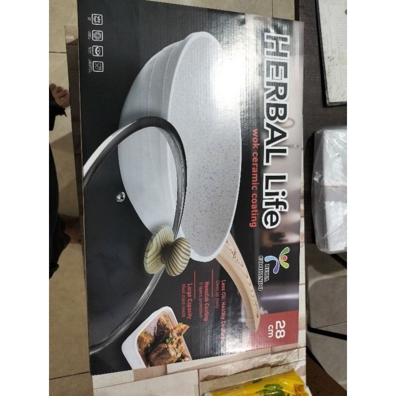 wok ceramic 28cm Bima cookindo