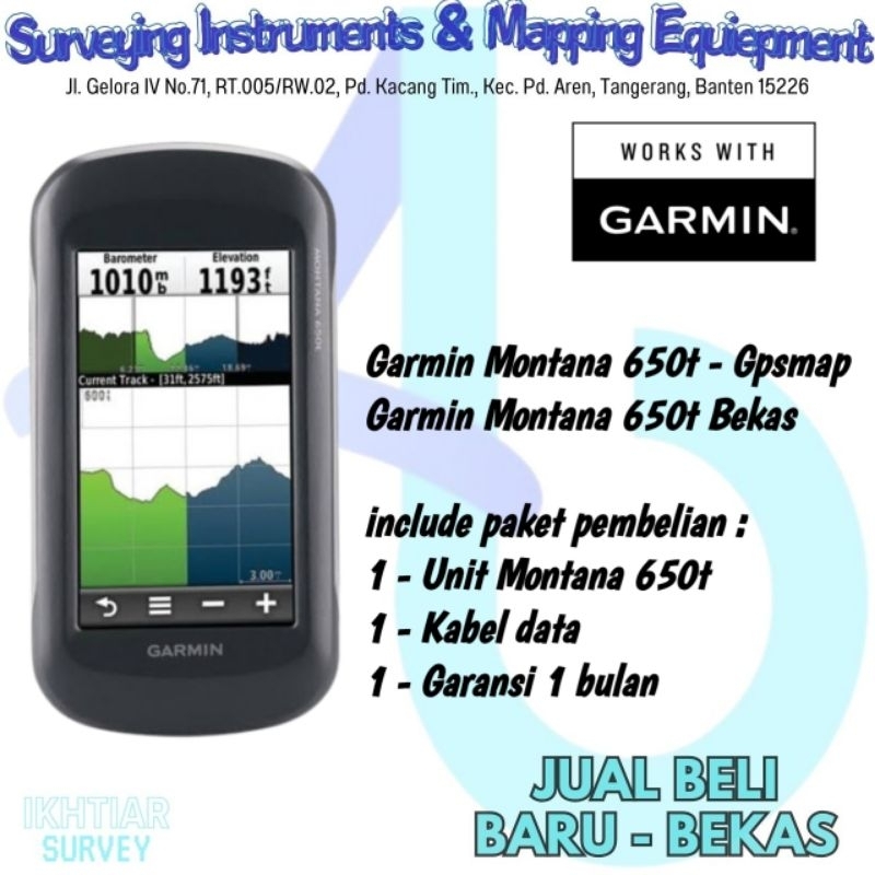 Garmin Montana 650t - Gpsmap Garmin Montana 650t Bekas