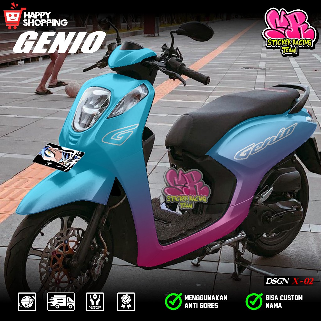 COD Sticker Decal Full Body Motor Honda Genio 2019 2020 2021 2022 2023 Sticker Full Body Genio Grada