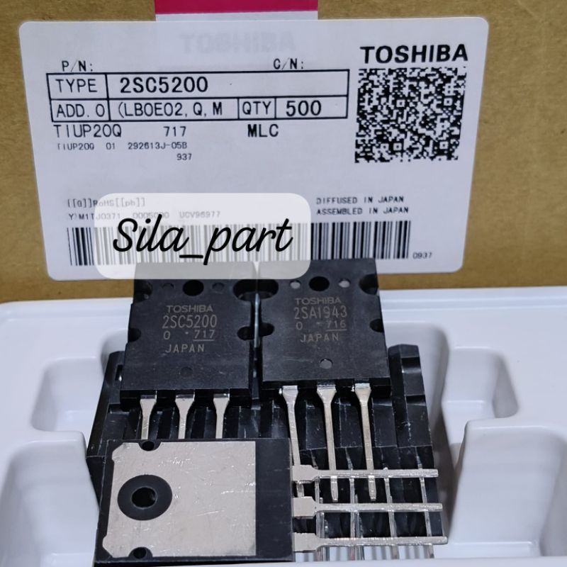 Transistor Toshiba 5200/1943 lot 717/716 (free mika karet)