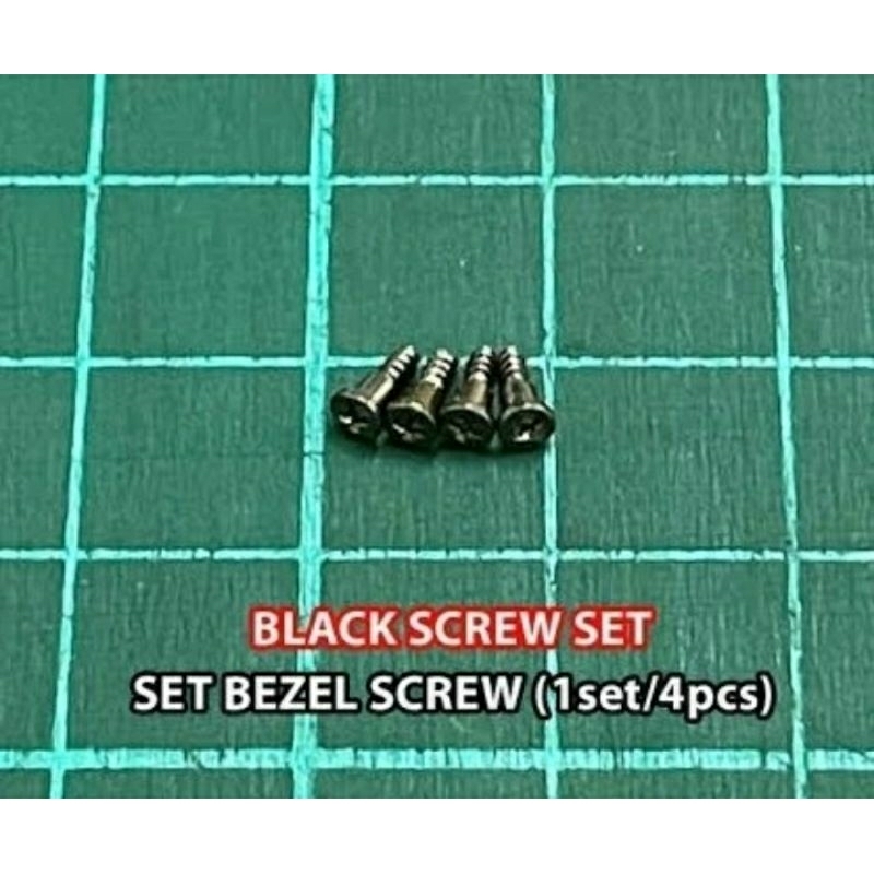 Casio 4pcs Baut Hitam Bezel Ori Bekas Copotan G-Shock DW-6900