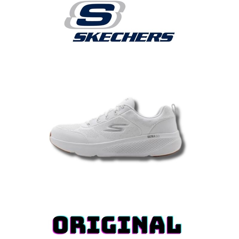 Sepatu Skechers Air Cooled Go Run Elevate White Men's ( 220328/WSL ) Original
