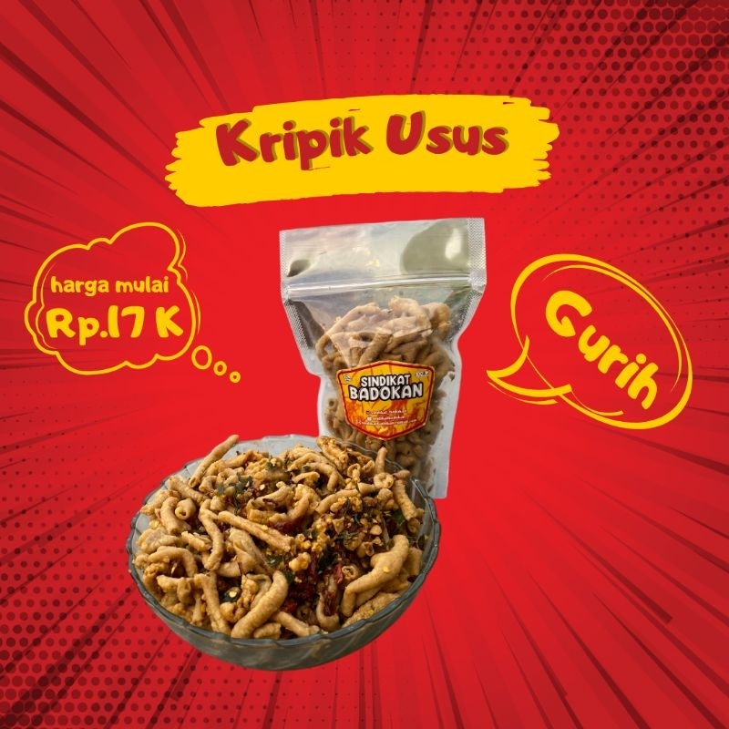 

kripik bayar di tempat cod keripik usus pedas daun jeruk 500gram premium gratis ongkir sindikat badokan gurih