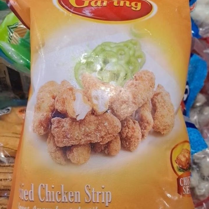 

Fried chicken strip garing