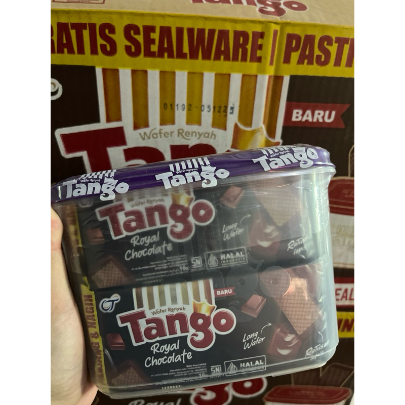 

Wafer Tango cokelat kemasan free sealware terbatas