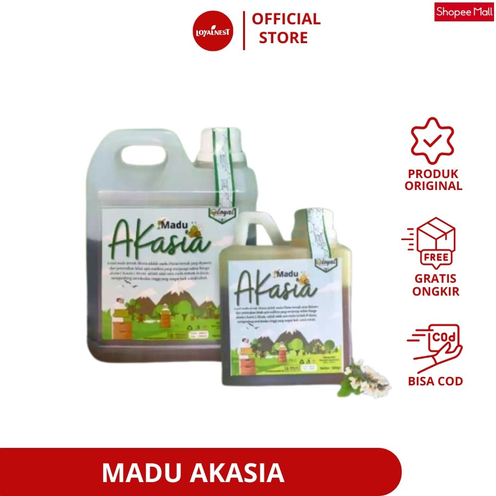 

Loyalnest Madu Asli Akasia - Madu Hutan Super 1kg