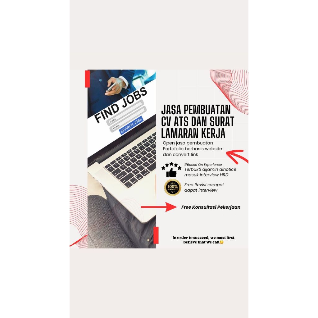 

LENGKAP CV,SURAT LAMARAN KERJA & PORTOFOLIO