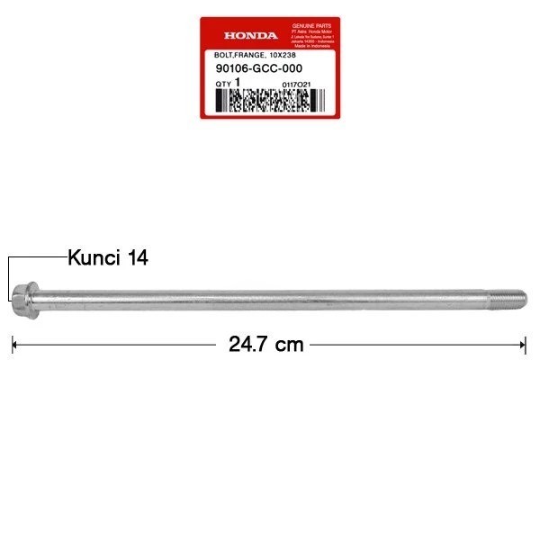 As Link Hanger (10X238) – BeAT FI, Vario 110 Karbu - 90106GCC000