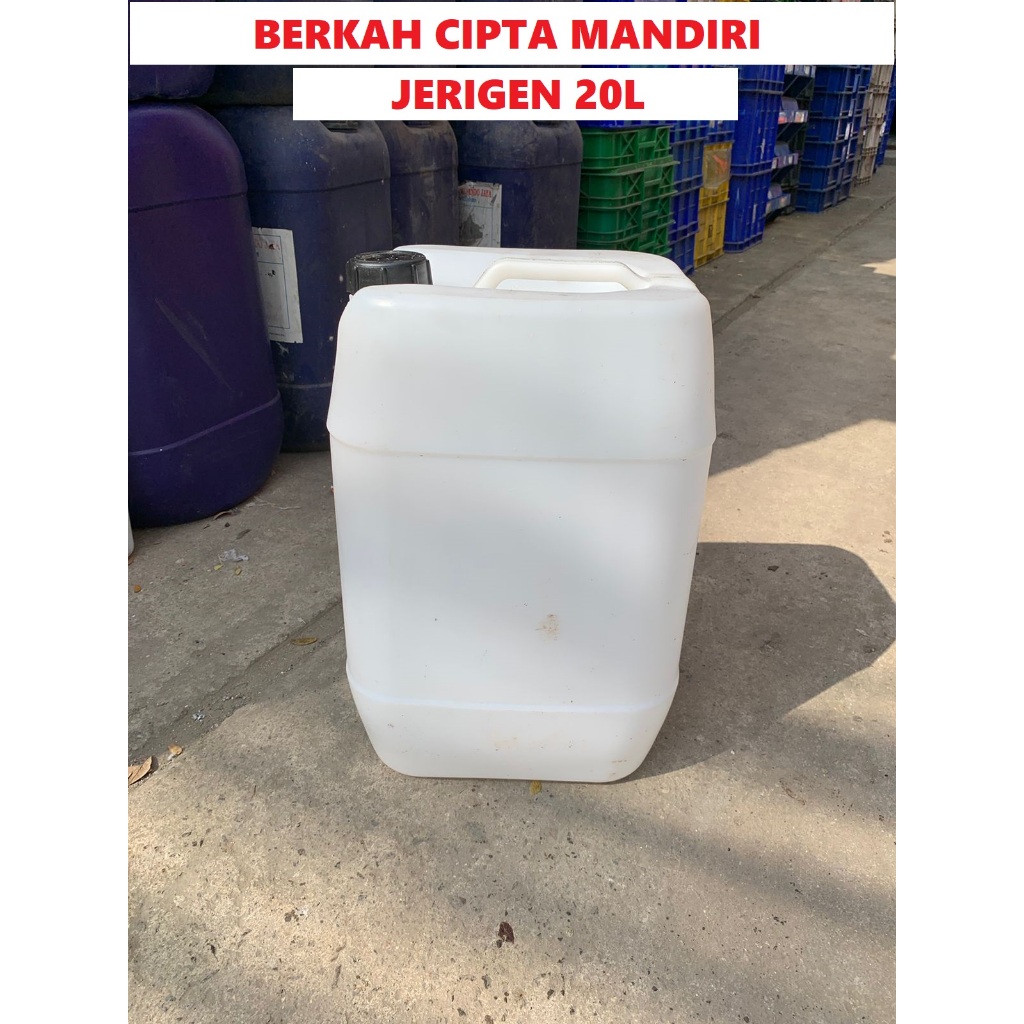 Jerigen Jerigen Putih 20kg Jerigen Putih 20 Liter Drigen Putih 20kg / 20liter