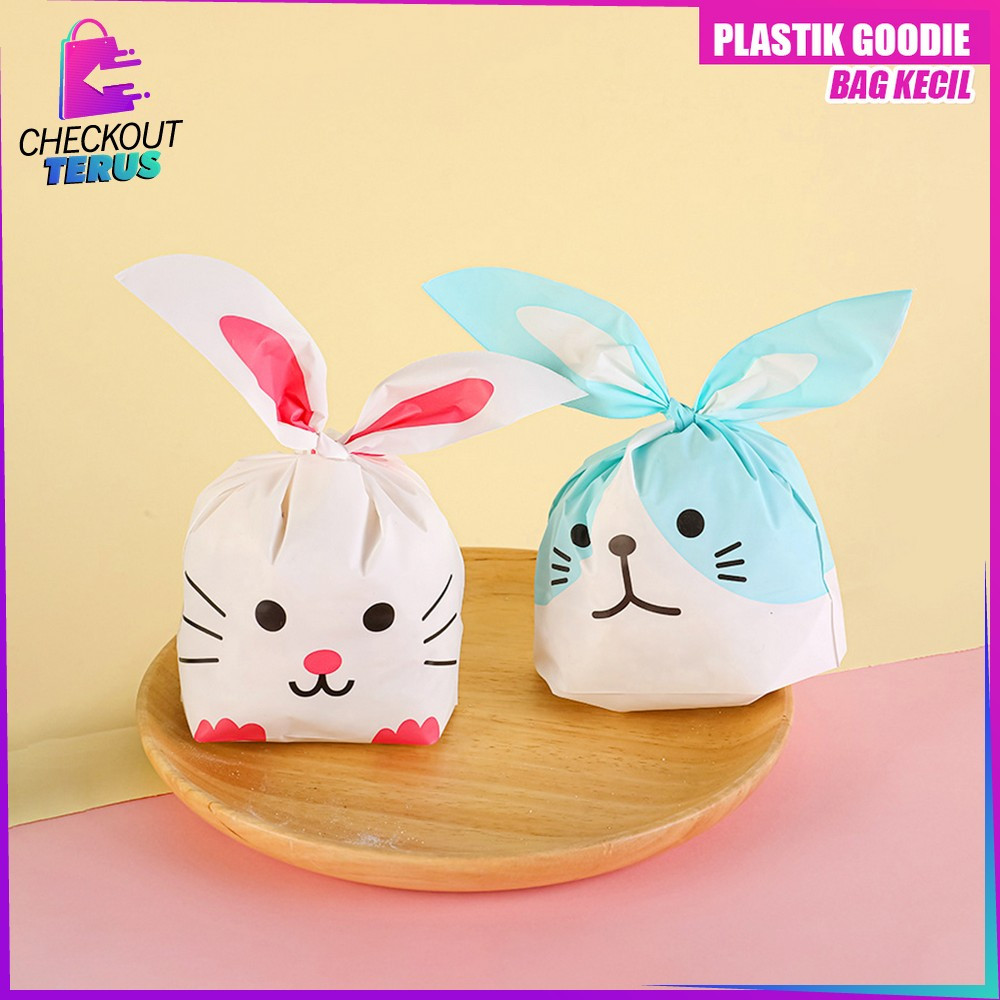

CT C1181 Plastik Goodie Bag Kecil Karakter Kelinci Lucu Kantong Souvenir Snack Rabbit Plastic Bag Ultah Anak