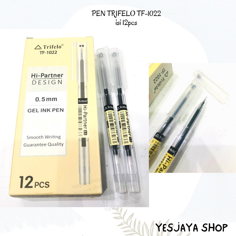 

{12 pcs} PEN GEL TRIFELO TF 1022 Lusinan / Pulpen Gel Trifelo / Pen gel grosir