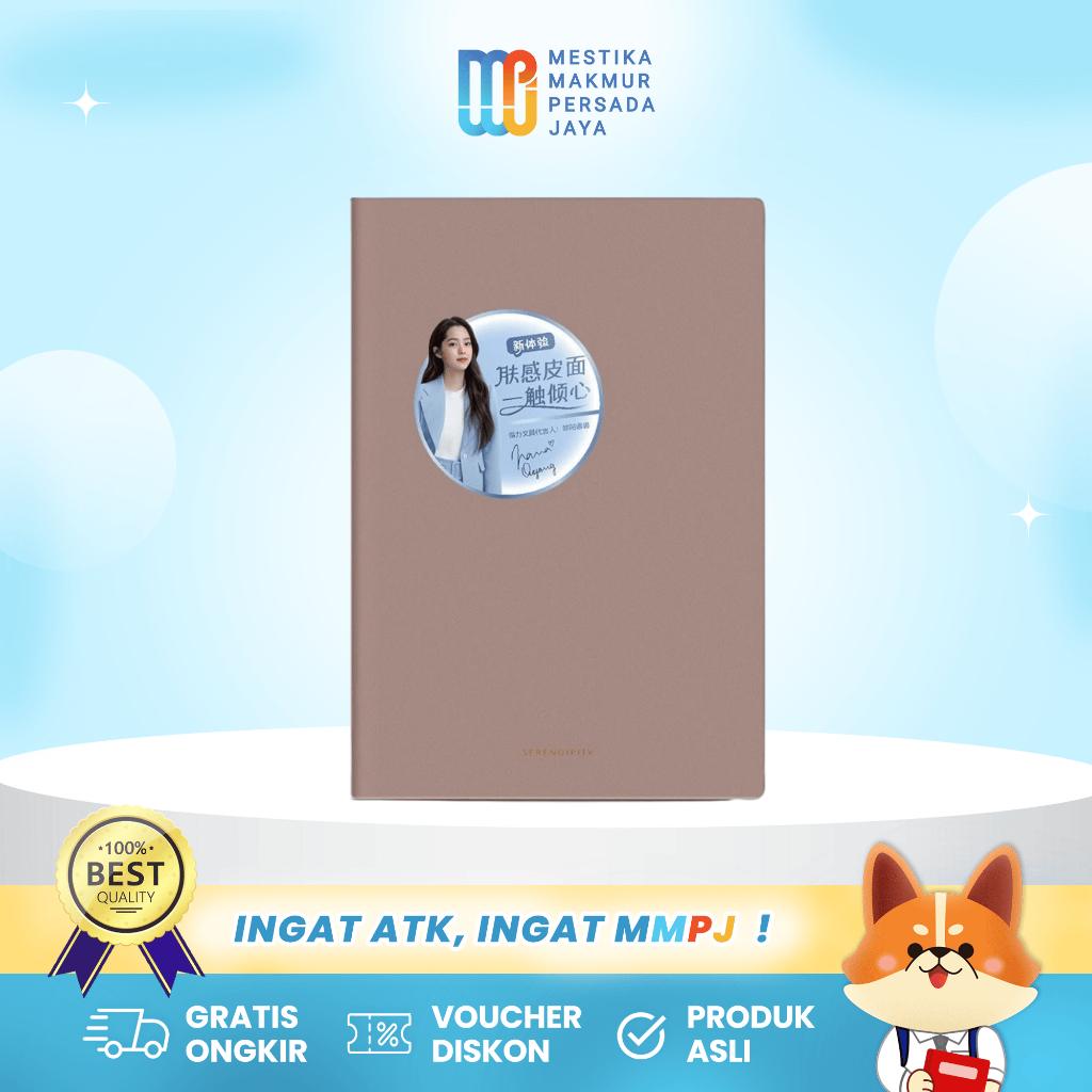 

Deli Notebook A5 Basic Leather Brown Isi 96 Lembar 22284