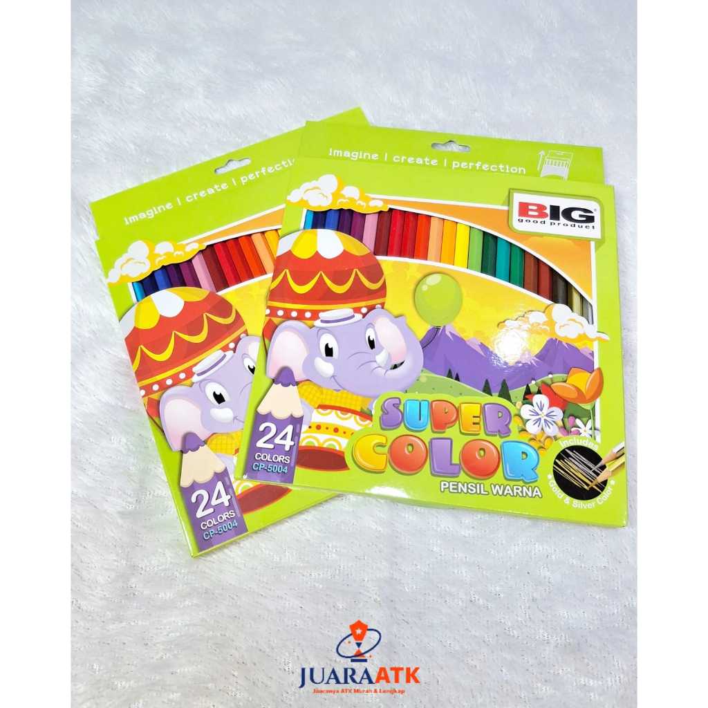

BIG Pensil Warna CP 5004 Isi 24 Warna