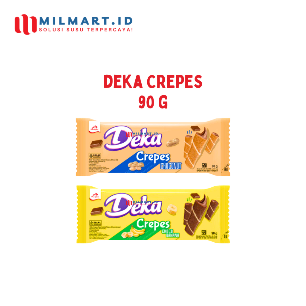 

DEKA CREPES CHOCO BANANA 90 G BISCUIT DEKA BISKUIT COKLAT PISANG CHOCONUT