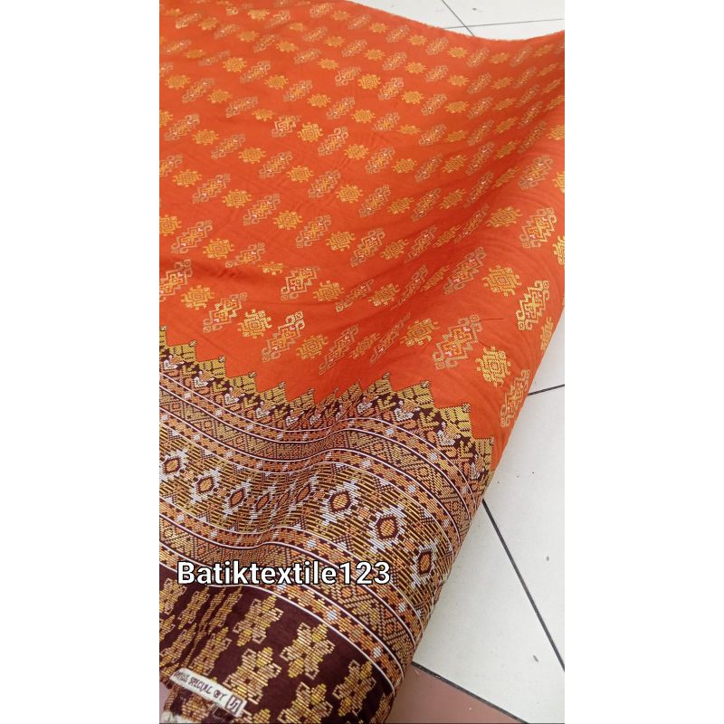 Kain Batik//Batik Semisutra Batik Meteran Motif songket terbaru Kelasik