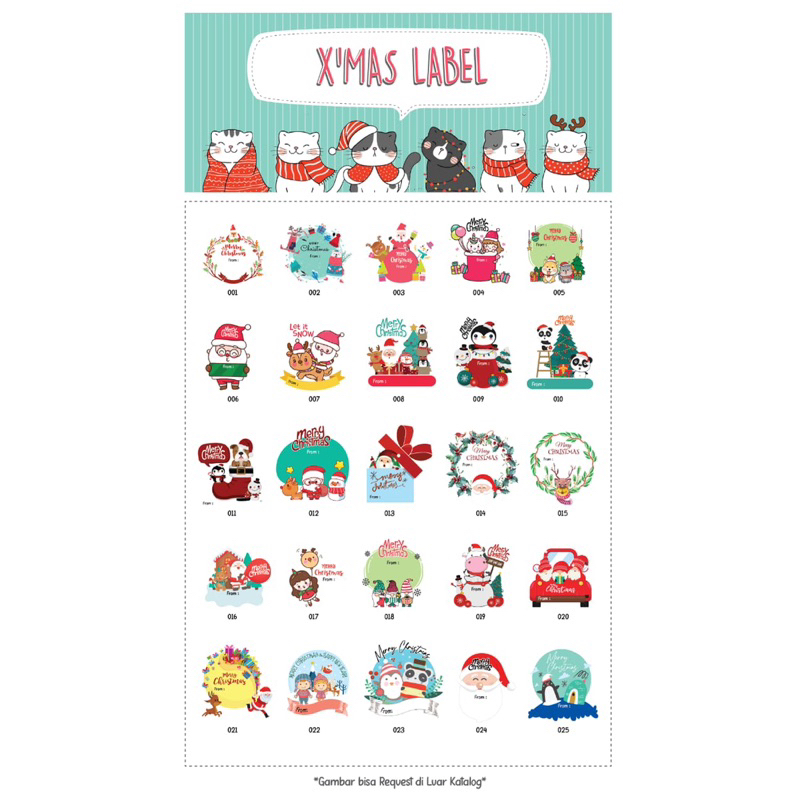 

cutting stiker thema natal MADE BY ORDER